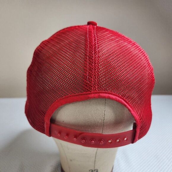 Vtg 90s UNLV Runnin Rebels Pinstripe Snapback Baseball Hat  Vintage 70s 80s UNLV Adjustable Snap Back Hat Red Script Logo